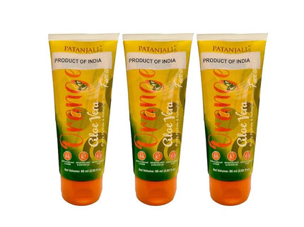 Patanjali Face Wash Orange And Aloevera - 60 gms (Pack of 3)