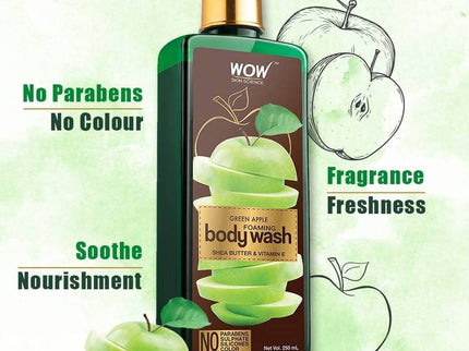 Wow Skin Science Green Apple Foaming Body Wash - 250 ml