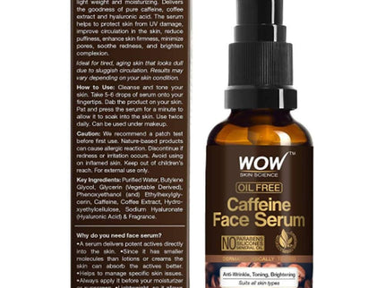 Wow Skin Science Caffeine Face Serum - 30 ml