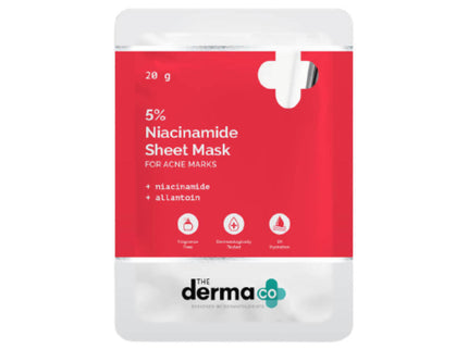 The Derma Co 5% Niacinamide Sheet Mask - 20 gms