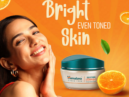 Himalaya Brightening Vitamin C Orange Face Serum Cream - 50 gms