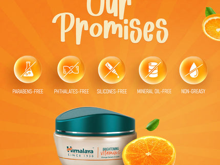 Himalaya Brightening Vitamin C Orange Face Serum Cream - 50 gms