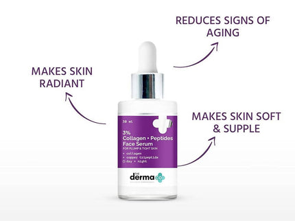 The Derma Co 3% Collagen + Peptides Face Serum - 30 ml