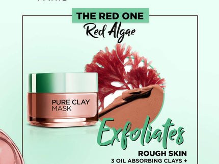 L'Oreal Paris Pure Clay Mask Exfoliate & Refine Pores - 50 gms