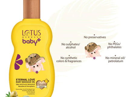 Lotus Herbals Baby+ Eternal Love Baby Massage Oil