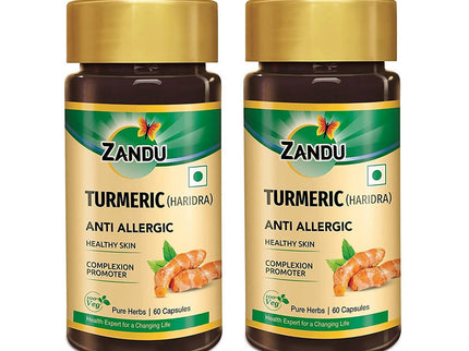Zandu Turmeric (Haridra) Anti Allergic Capsules