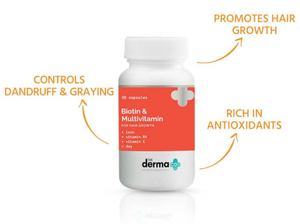 The Derma Co Biotin & Multivitamin - 30 tabs