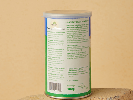 Organic India Wheatgrass Powder - 100 gms