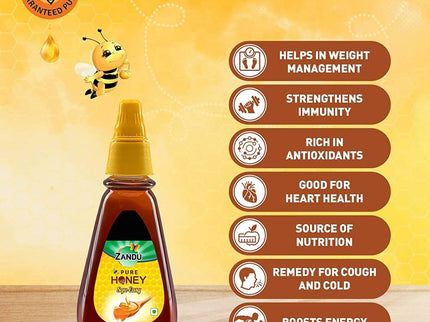 Zandu Pure Honey - Squ Easy Pack - 400 ml