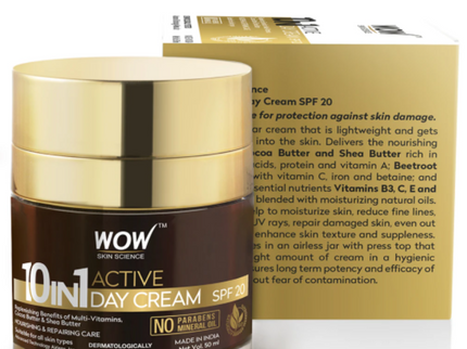 Wow Skin Science 10 in 1 Active Day Cream SPF 20