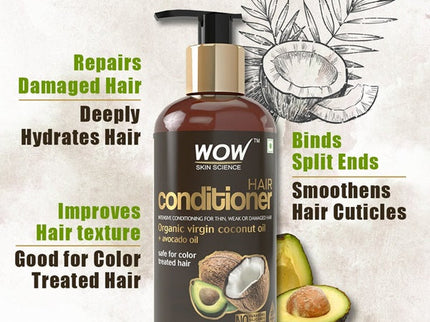 Wow Skin Science Hair Conditioner With Coconut & Avocado Oil - 300 ml