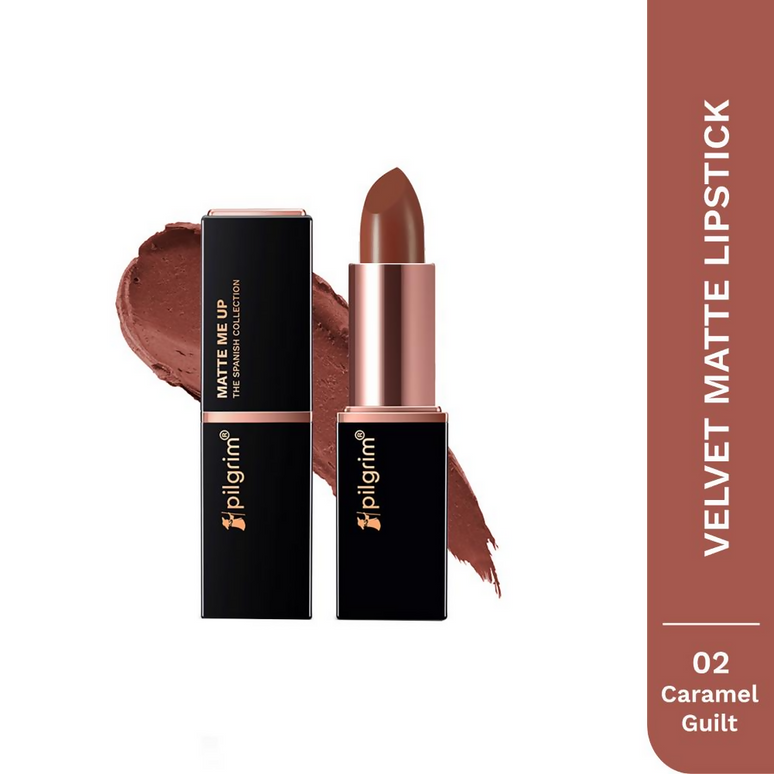 Pilgrim Matte Me Up! Bullet Lipstick - 02 Caramel Guilt