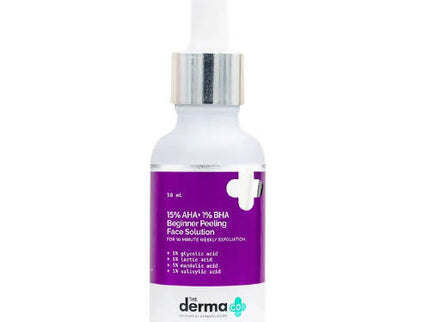 The Derma Co 15% AHA+1% BHA Beginner Peeling Face Solution - 30 ml