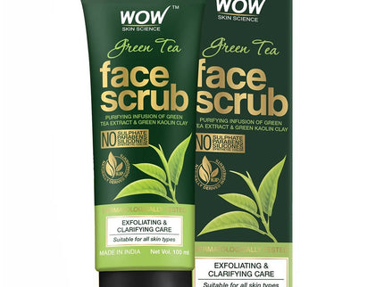 Wow Skin Science Green Tea Face Scrub - 100 ml