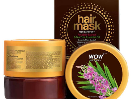 Wow Skin Science Rosebay Extract Anti-Dandruff Hair Mask - 200 ml