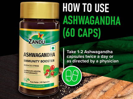 Zandu Ashwagandha Immunity Booster Capsules