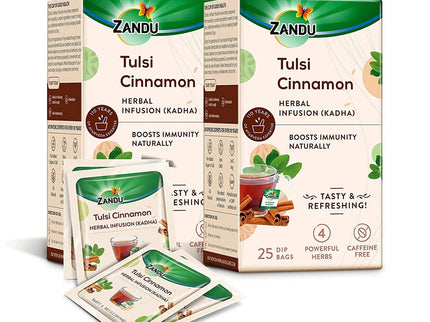 Zandu Tulsi Cinnamon Ayurvedic Infusion Tea