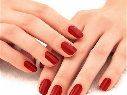 Lakme 9 To 5 Primer + Gloss Nail Colour  Cherry Red - 6 ml