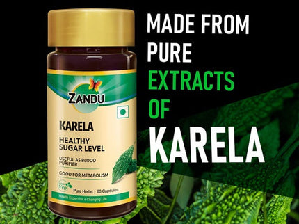 Zandu Karela Pure Herbs Capsules
