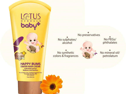 Lotus Herbals Baby+ Happy Bums Diaper Rash Crème