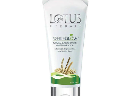 Lotus Herbals White Glow Oatmeal And Yogurt Skin Whitening Scrub - 100 gms