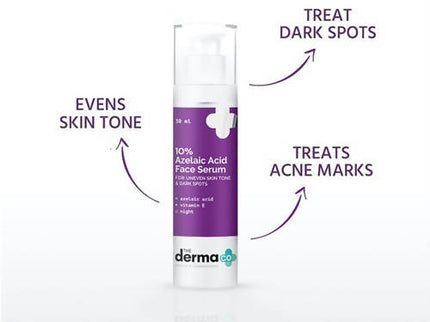 The Derma Co 10% Azelaic Acid Serum for Uneven Skin Tone & Dark Spots - 30 ml