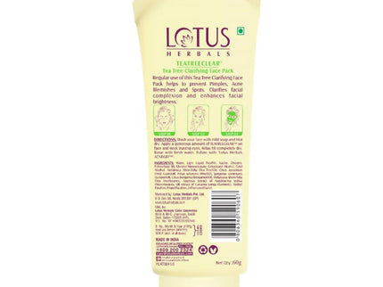 Lotus Herbals Teatreeclear Tea Tree Clarifying Face Pack