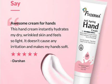 Fixderma Anti Ageing Hand Cream - 30 gms