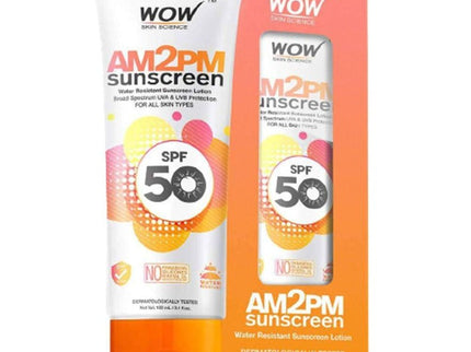 Wow Skin Science AM2PM SPF50 Water Resistant Sunscreen Lotion - 100 ml