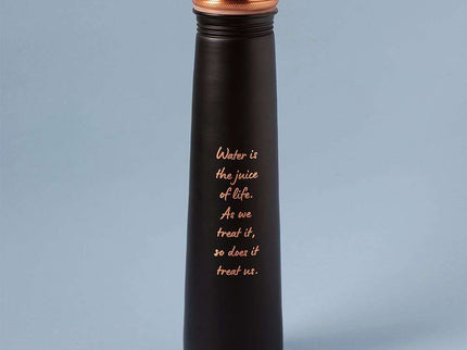 Ishalife Sadhguru Quote Copper Bottle Black - 750 ml