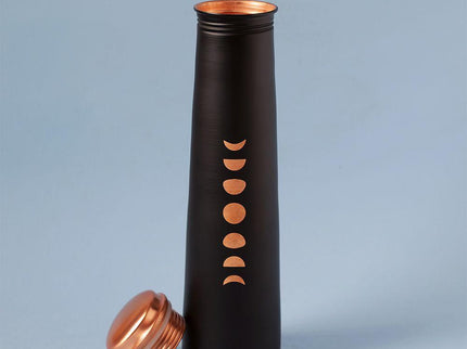 Isha Life Mystic Moon Copper Bottle Black - 750 ml