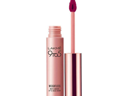 Lakme 9 To 5 Weightless Matte Mouse Lip & Cheek Color  Pink Lace - 9 gms