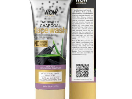 Wow Skin Science Activated Charcoal Face Wash