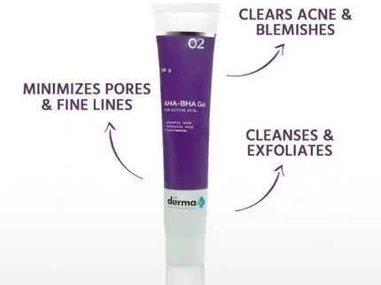 The Derma Co 5% AHA-BHA Gel for Active Acne - 30 gms