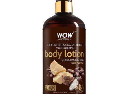 Wow Skin Science Shea Butter and Cocoa Butter Moisturizing Body Lotion - 400 ml