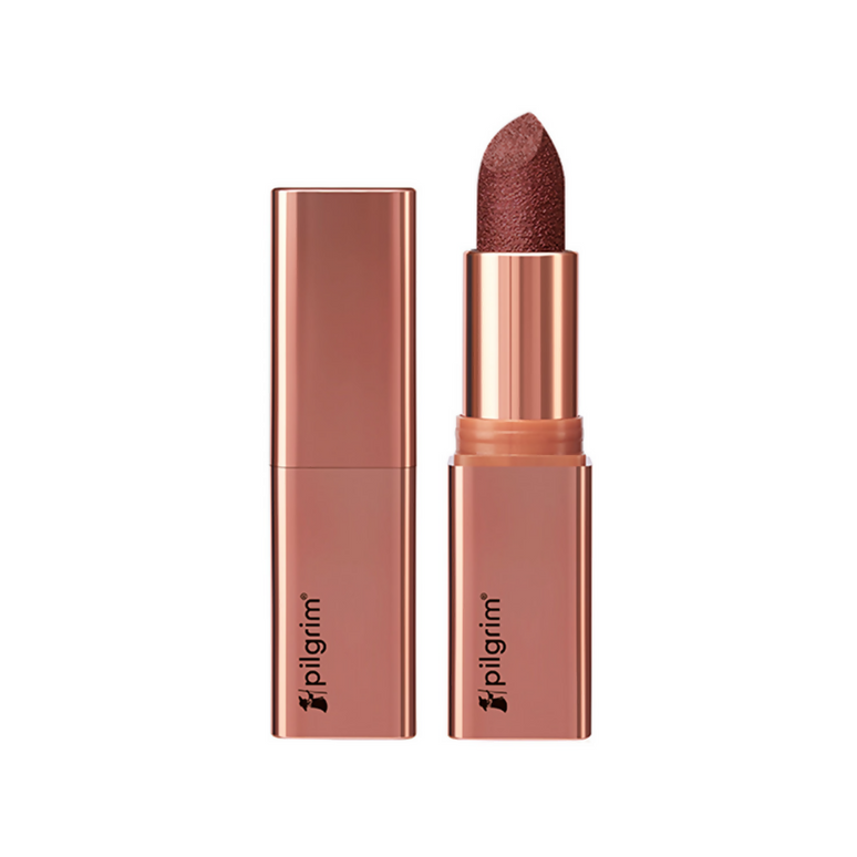 Pilgrim Glitter Lipstick With Matte Finish - Royal Noor05