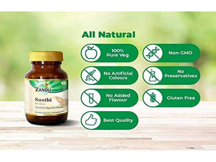 Zandu Sunthi Pure Herbs Capsules Good For Digestive Health