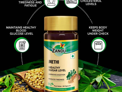 Zandu Methi Healthy Sugar Level Capsules