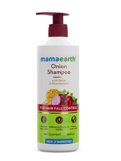 Mamaearth Onion Shampoo with Plant Keratin (400ml)