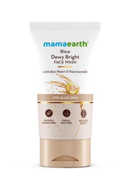 Mamaearth Rice Dewy Bright Face Wash (150ml)