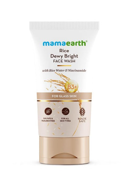 Mamaearth Rice Dewy Bright Face Wash (150ml)