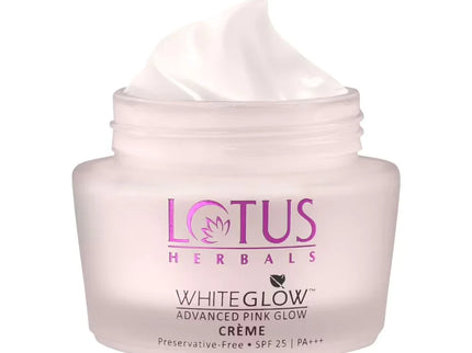 Lotus Herbals Whiteglow Advanced Pink Glow Creme Spf 25 I PA+++