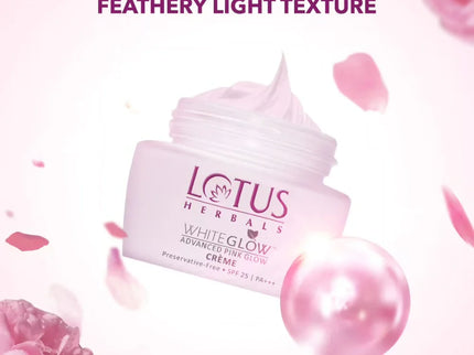 Lotus Herbals Whiteglow Advanced Pink Glow Creme Spf 25 I PA+++