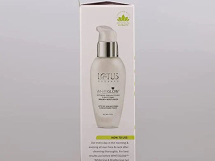 Lotus Herbals Whiteglow Intensive Skin Serum + Moisturiser