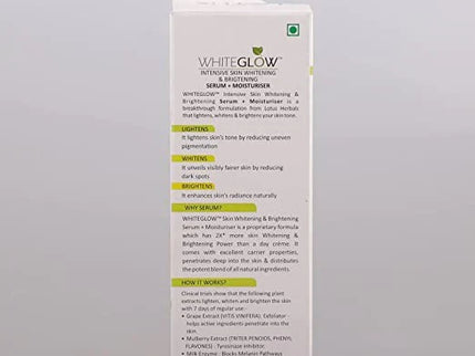 Lotus Herbals Whiteglow Intensive Skin Serum + Moisturiser