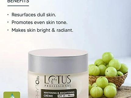 Lotus Professional Phyto Rx Whitening And Brightening Creme SPF 25 PA+++
