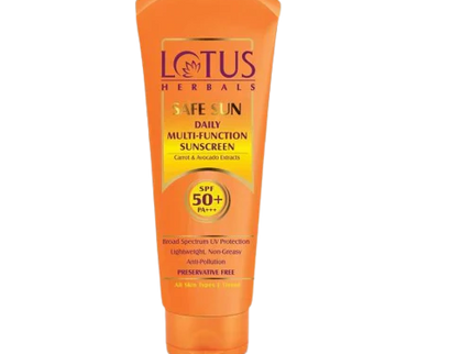 Lotus Herbals Safe Sun Daily Multi-Function Sunblock SPF PA+++ - 60 gms