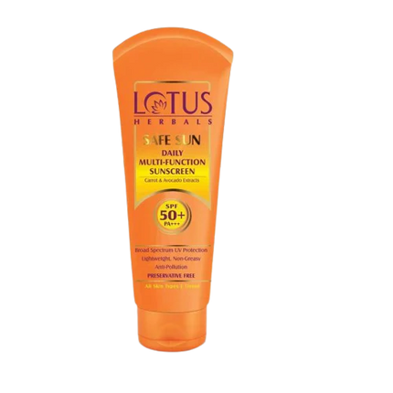 Lotus Herbals Safe Sun Daily Multi-Function Sunblock SPF PA+++ - 60 gms