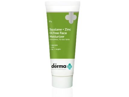The Derma Co Squalene + Zinc Oil-Free Moisturizer for Normal to Oily Skin - 50 gms