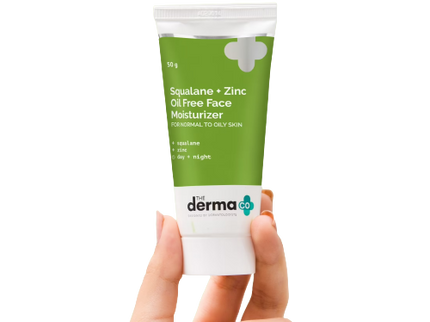 The Derma Co Squalene + Zinc Oil-Free Moisturizer for Normal to Oily Skin - 50 gms
